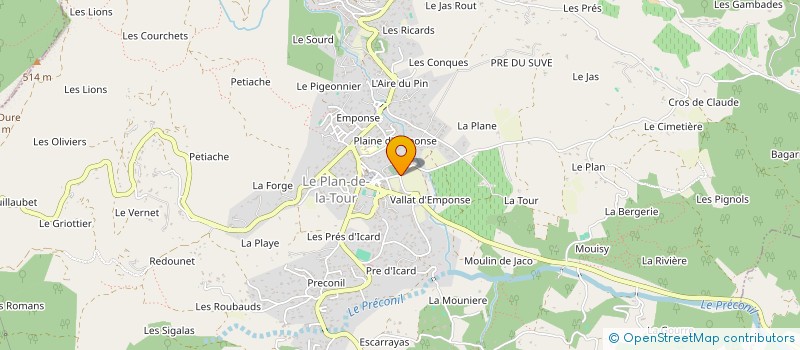 localisation de l'entreprise COLODENT à SAINTE-MAXIME