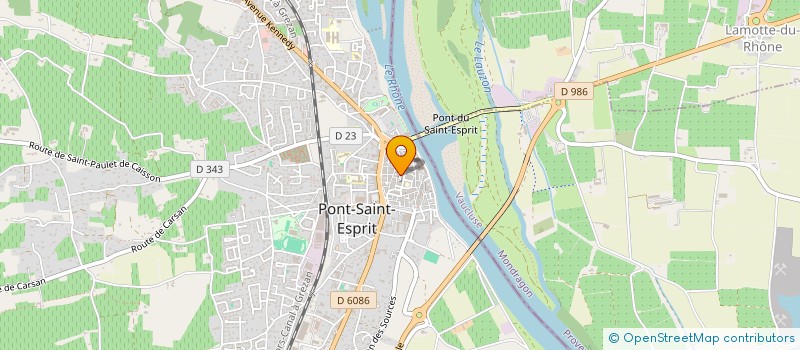 localisation de l'entreprise COLOGNAC  PONT-SAINT-ESPRIT