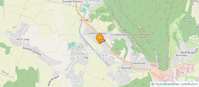 localisation de l'entreprise COLOGNY à SILLINGY