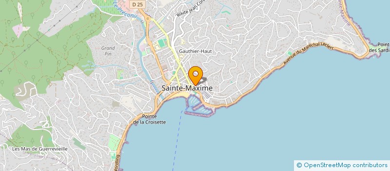 localisation de l'entreprise COLOLOC à SAINTE-MAXIME