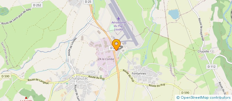 localisation de l'entreprise COLOMB  CHASPUZAC