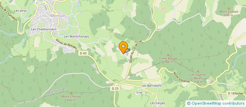 localisation de l'entreprise COLOMB BOIS  DEUX-GROSNES