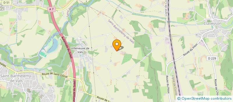 localisation de l'entreprise COLOMBA  SAINT-BARTHELEMY-DE-VALS