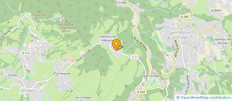 localisation de l'entreprise COLOMBA  SAINT-MARTIN-D'URIAGE