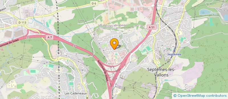 localisation de l'entreprise COLOMBA à SEPTEMES LES VALLONS