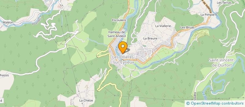 localisation de l'entreprise COLOMBARI INDIVISION  LES OLLIERES-SUR-EYRIEUX