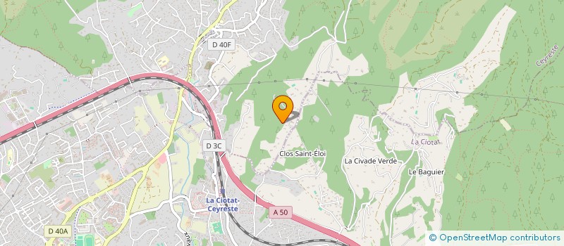 localisation de l'entreprise COLOMBAUDY à CEYRESTE