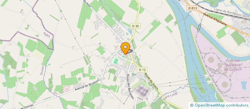 localisation de l'entreprise COLOMBE.  DUNES