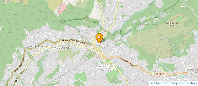 localisation de l'entreprise COLOMBE  CHATEAUNEUF-GRASSE