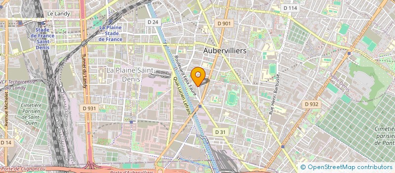 localisation de l'entreprise COLOMBE DES ANGES  AUBERVILLIERS