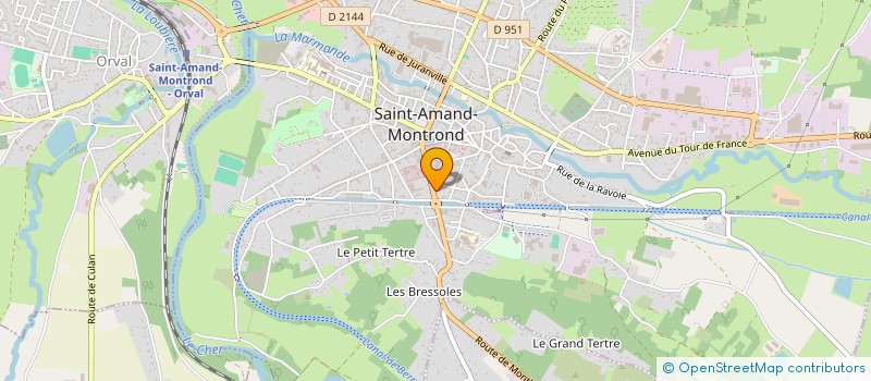 localisation de l'entreprise COLOMBE LF  SAINT-AMAND-MONTROND