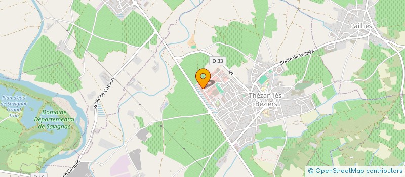 localisation de l'entreprise COLOMBEAU ALU  THEZAN-LES-BEZIERS