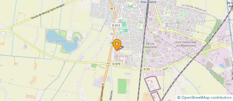 localisation de l'entreprise COLOMBERO ET COMPAGNIE  PIERRELATTE