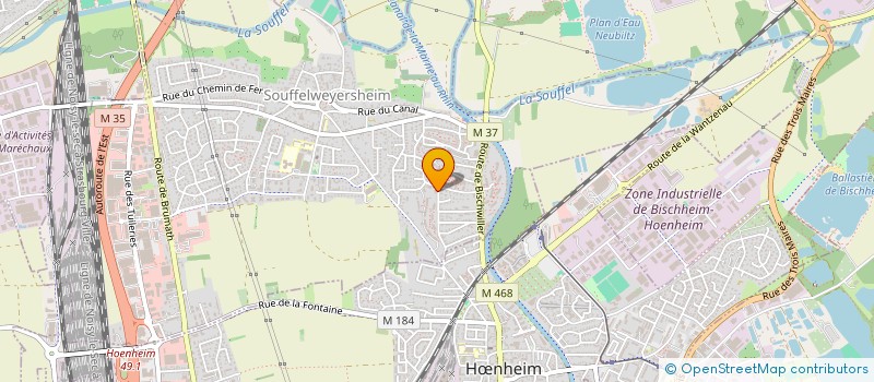 localisation de l'entreprise COLOMBERT & PEREZ GESTION IMMOBILIERE  SOUFFELWEYERSHEIM