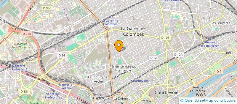 localisation de l'entreprise COLOMBES AMBULANCES à LA GARENNE-COLOMBES