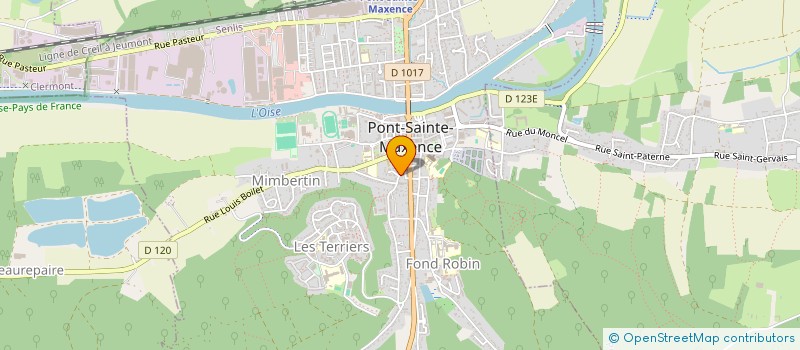 localisation de l'entreprise COLOMBES CIEL ET BLANC  PONT-SAINTE-MAXENCE