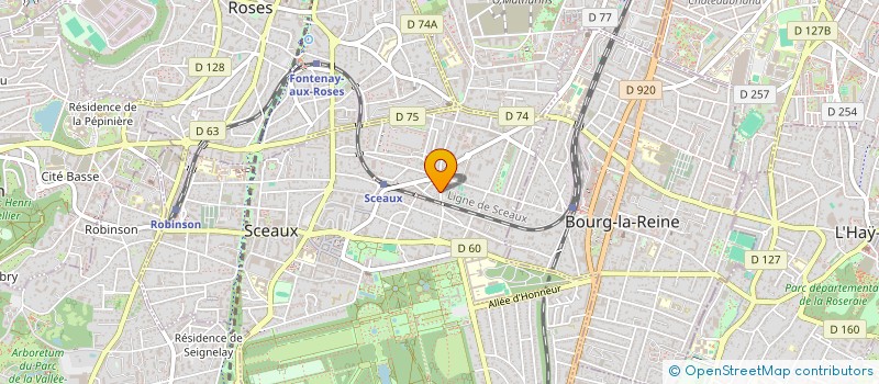 localisation de l'entreprise COLOMBES RP à SCEAUX