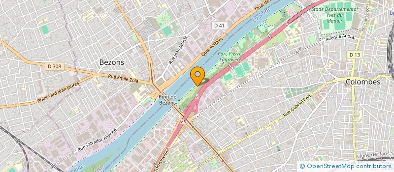 localisation de l'entreprise COLOMBES SUR GLACE à COLOMBES