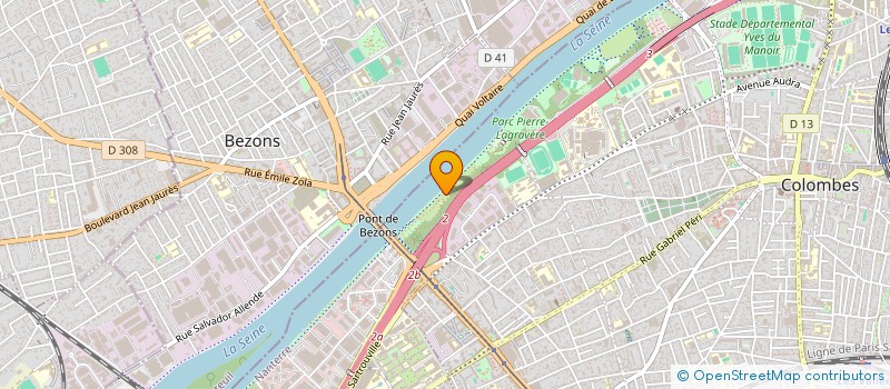 localisation de l'entreprise COLOMBES TENNIS CLUB  COLOMBES