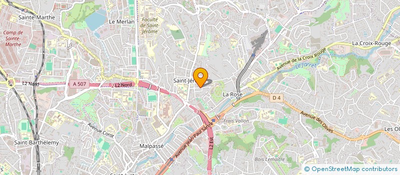 localisation de l'entreprise COLOMBET MICHEL ET LUCET FABRICE  MARSEILLE