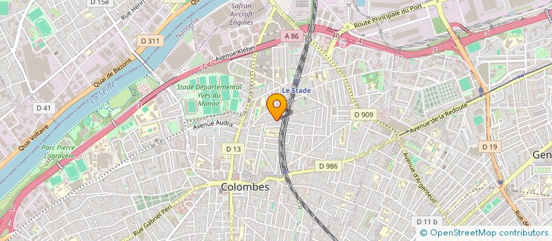 localisation de l'entreprise COLOMBIA EXPRESS à COLOMBES