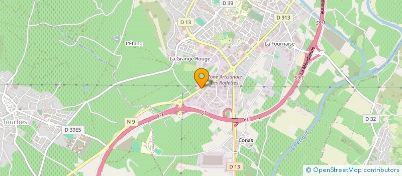 localisation de l'entreprise COLOMBIER à PEZENAS