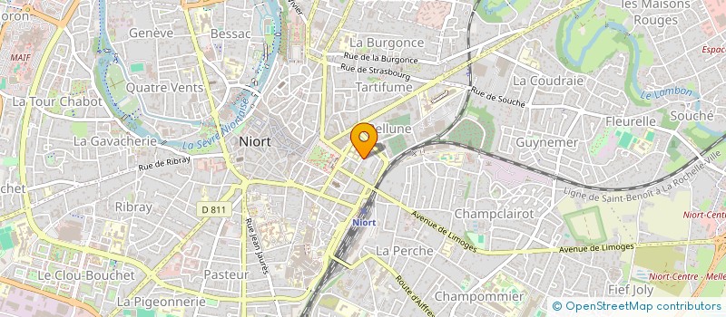 localisation de l'entreprise COLOMBIER  NIORT