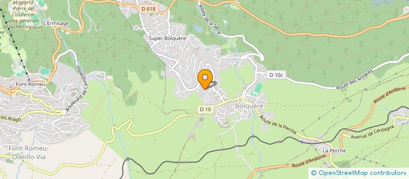 localisation de l'entreprise COLOMBIER / AUVINET  BOLQUERE