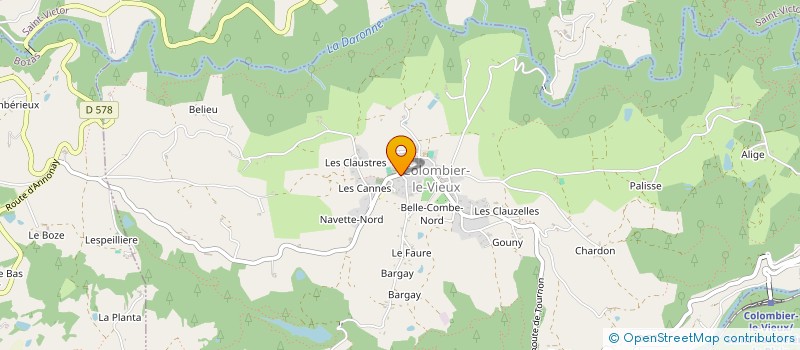 localisation de l'entreprise COLOMBIER SPORTS ET LOISIRS  COLOMBIER-LE-VIEUX