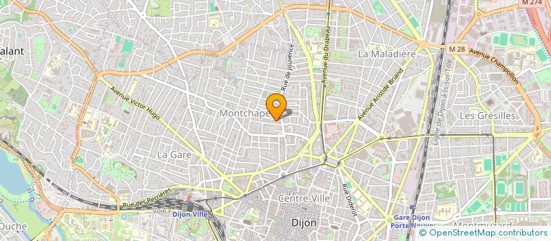 localisation de l'entreprise COLOMBIERE à DIJON
