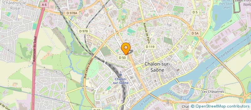 localisation de l'entreprise COLOMBIERE PRESSING à CHALON-SUR-SAONE