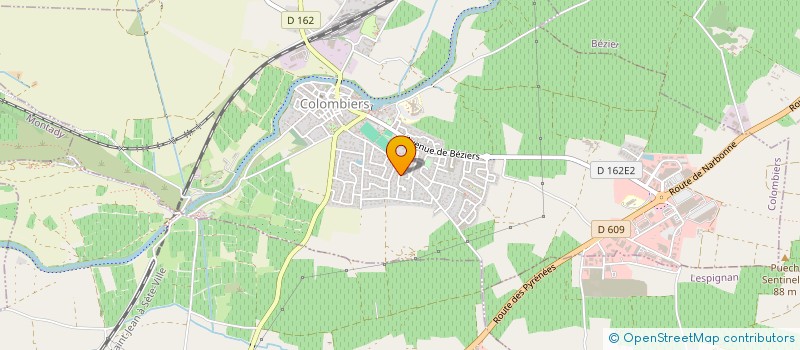 localisation de l'entreprise COLOMBIERS CORNHOLE 34 à COLOMBIERS