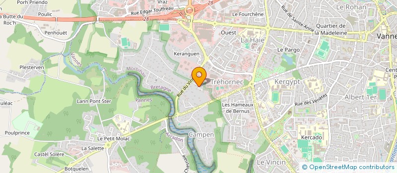 localisation de l'entreprise COLOMBINE à VANNES