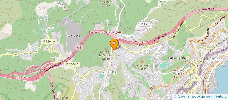 localisation de l'entreprise COLOMBINE à LA TURBIE