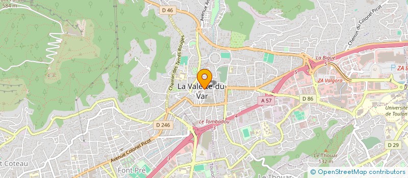 localisation de l'entreprise COLOMBINE à LA VALETTE-DU-VAR