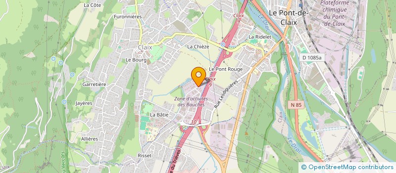 localisation de l'entreprise COLOMBO à CLAIX