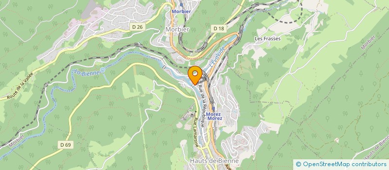 localisation de l'entreprise COLOMBO DIFFUSION à HAUTS DE BIENNE