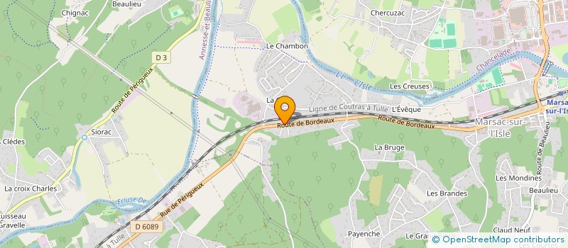 localisation de l'entreprise COLOMER  MARSAC-SUR-L'ISLE