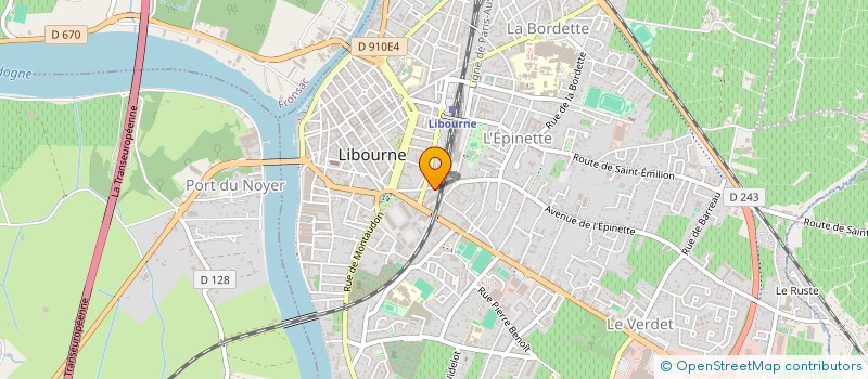 localisation de l'entreprise COLONA SA à LIBOURNE