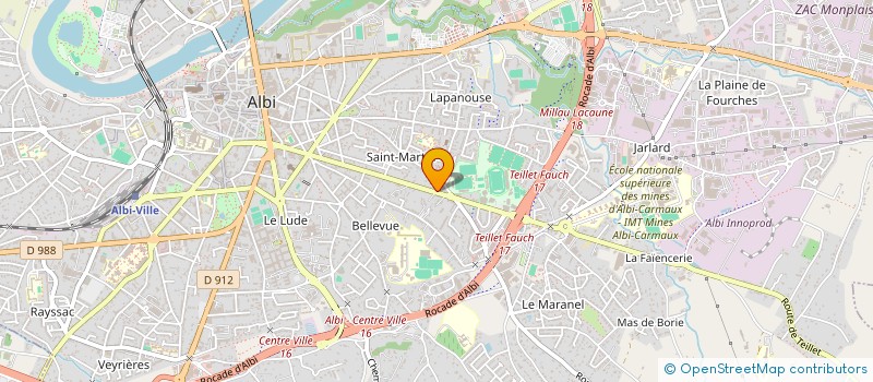 localisation de l'entreprise COLONEL à ALBI
