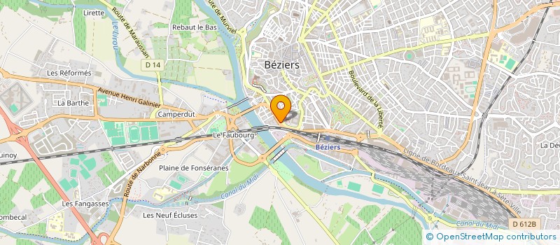 localisation de l'entreprise COLONEL D'ORNANO  BEZIERS