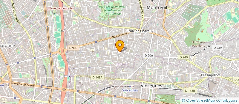 localisation de l'entreprise COLONEL DELORME à MONTREUIL