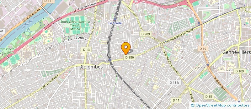 localisation de l'entreprise COLONEL INDY à COLOMBES