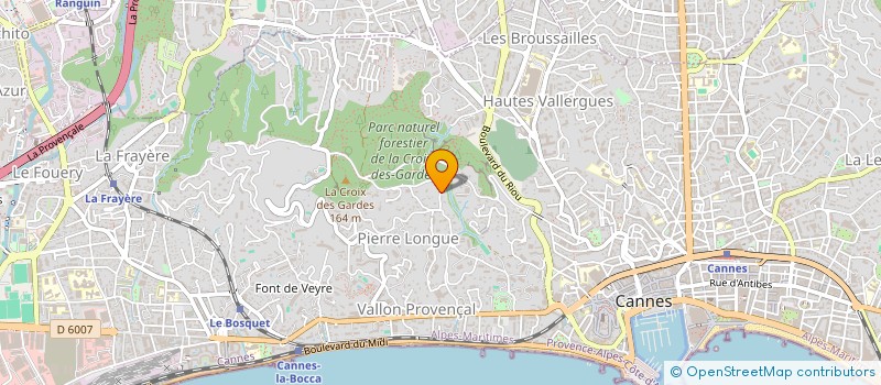 localisation de l'entreprise COLONIA-INVEST à CANNES