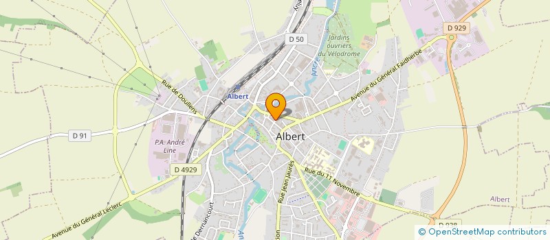 localisation de l'entreprise COLONIE BELLES VACANCES à ALBERT