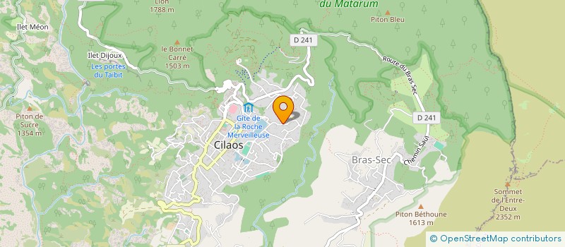 localisation de l'entreprise COLONIE DE VACANCES à CILAOS