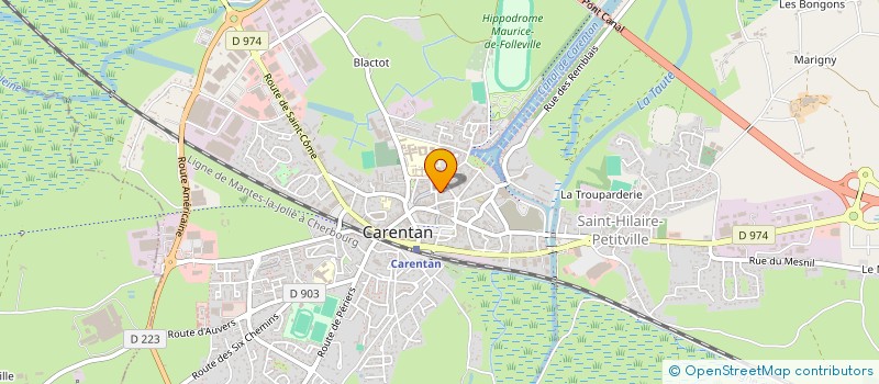 localisation de l'entreprise COLONIE DE VACANCES CANARIS  CARENTAN-LES-MARAIS