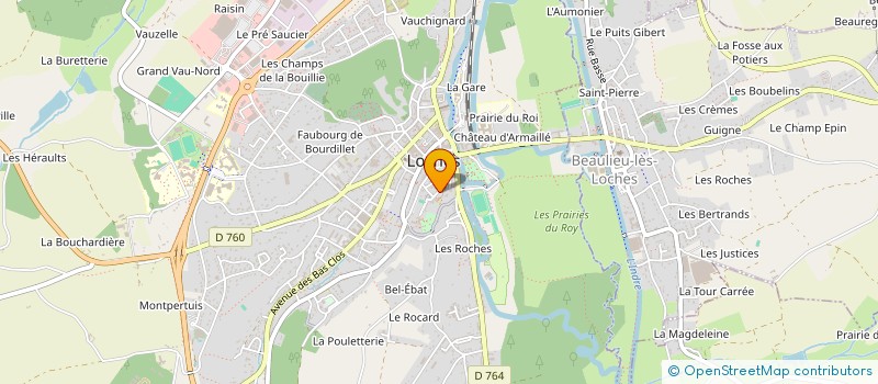 localisation de l'entreprise COLONIE DE VACANCES LES BLEUET  LOCHES