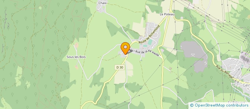 localisation de l'entreprise COLONIE VACANCES A CHATILLON  VALSERHONE