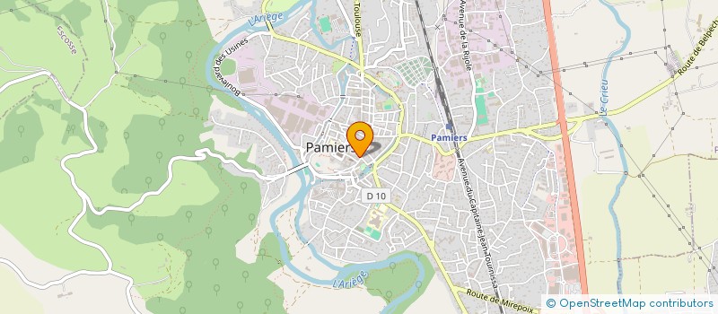 localisation de l'entreprise COLONIE VACANCES COEURS VAILLANTS à PAMIERS